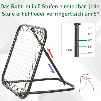 Football Kickback Rebounder, adjustable levels, 78x84x65 cm