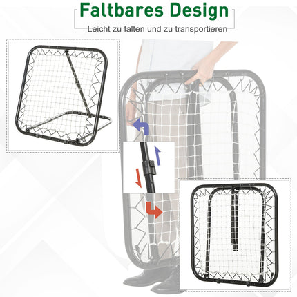 Football Kickback Rebounder, adjustable levels, 78x84x65 cm