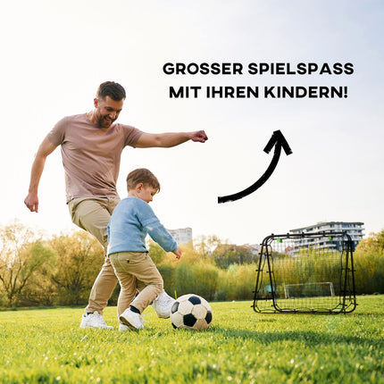 Football Rebounder Net - Double sided, adjustable steel