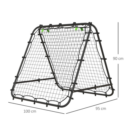 Football Rebounder Net - Double sided, adjustable steel