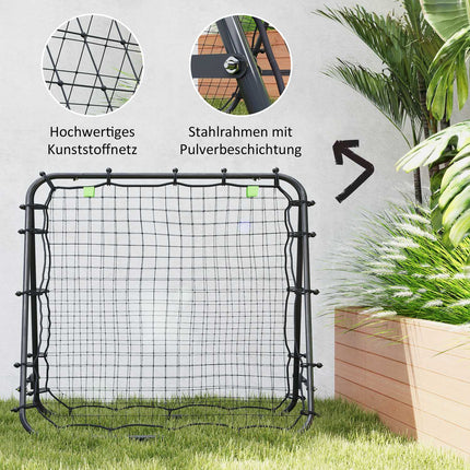 Football Rebounder Net - Double sided, adjustable steel