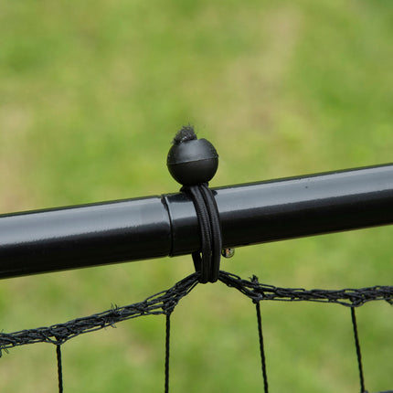 Football Rebounder Wall Net, Metal & PE, 96x80x96 cm