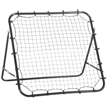 Football Rebounder Wall Net, Metal & PE, 96x80x96 cm