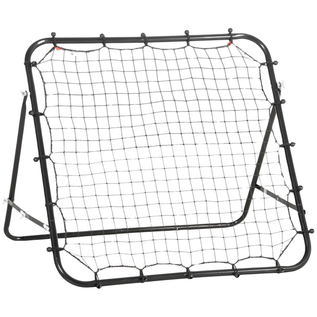 Football Rebounder Wall Net, Metal & PE, 96x80x96 cm