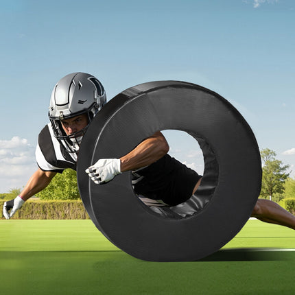 Football Tackle Wheel Dummy, PVC Foam, Grip Straps