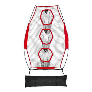 Football Throwing Net 8x4 Ft, 3 Target Pockets, Bag
