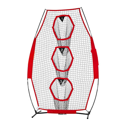 Football Throwing Net 8x4 Ft, 3 Target Pockets, Bag