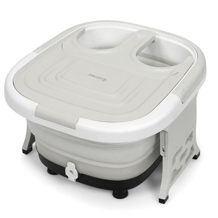 Foot bath massager foot bath whirlpool with adjustable heating temperature 42 x 40 x 24 cm gray