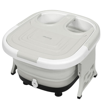 Foot bath massager foot bath whirlpool with adjustable heating temperature 42 x 40 x 24 cm gray