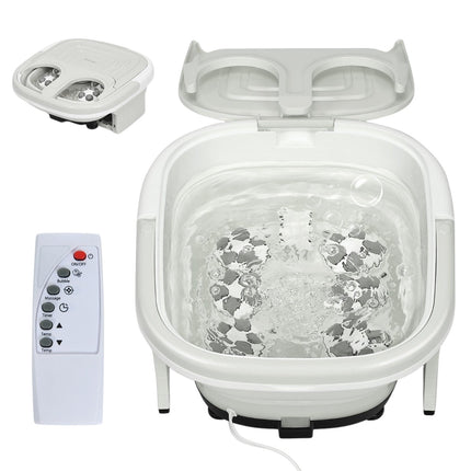 Foot bath massager foot bath whirlpool with adjustable heating temperature 42 x 40 x 24 cm gray