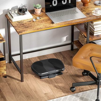 Adjustable ergonomic desk footrest - 3 levels, gray