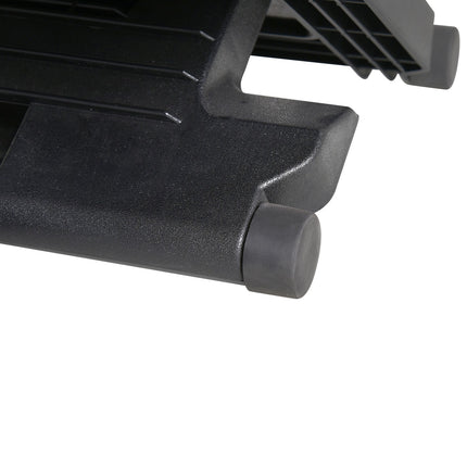 Adjustable footrest - 3 heights, black, 45x34cm