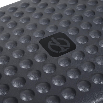 Height-adjustable footrest, plastic, dark grey, 46x35cm