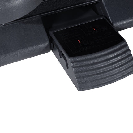 Height-adjustable footrest, plastic, dark grey, 46x35cm