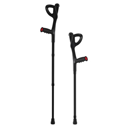 Forearm Crutches, Folding Adjustable Aluminum, 350 lb Pair