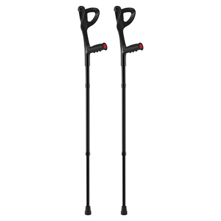 Forearm Crutches, Folding Adjustable Aluminum, 350 lb Pair