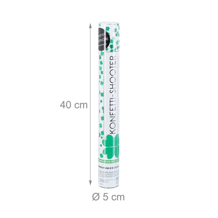Four-leaf clover confetti cannon