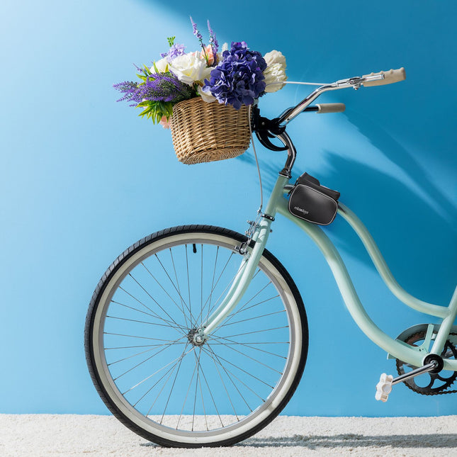 Frame bag for bicycle with compartment for mobile phone