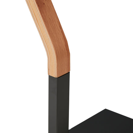 Free-Standing Towel Rack, Grey/Natural Finish