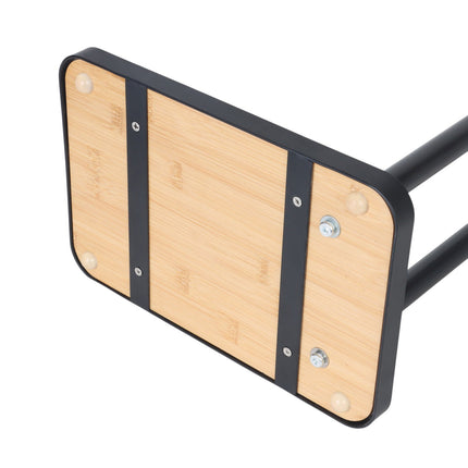 Freestanding Bamboo Metal Towel Rack – 2 Rods