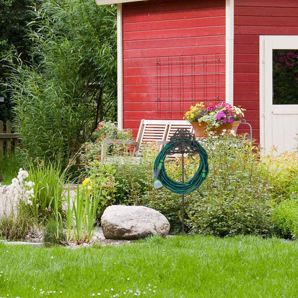Freestanding Cast Iron Garden Hose Holder