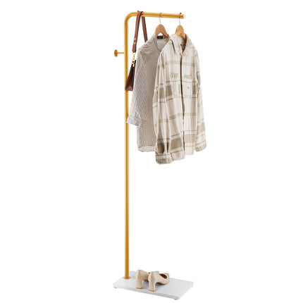 Freestanding Coat Rack Stand – Quartz Base, 3 Hooks