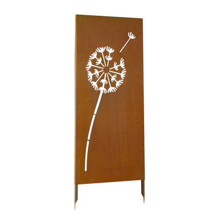 Freestanding Metal Privacy Screen 61 x 160 cm, Steel