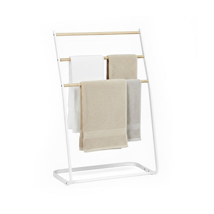 Freestanding Metal Towel Rail, 3-Rung Ladder Design