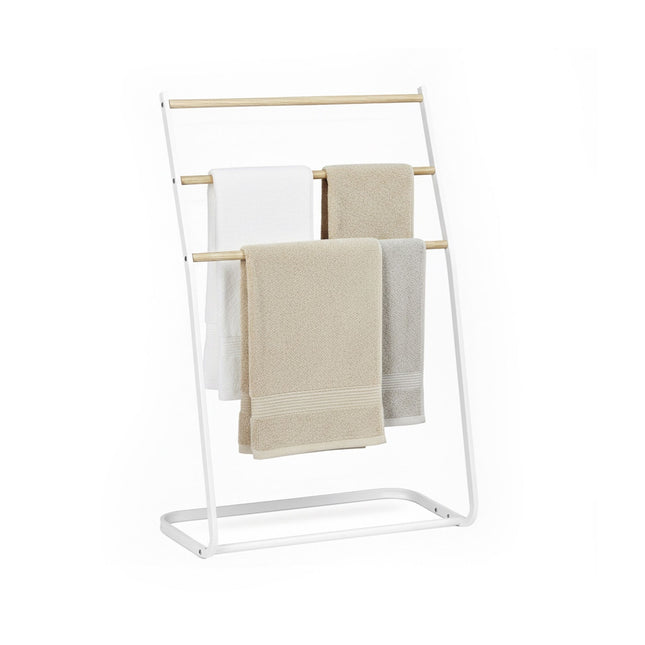 Freestanding Metal Towel Rail, 3-Rung Ladder Design