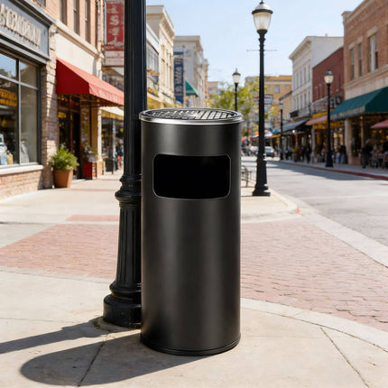 Freestanding Outdoor Ashtray – 30L Bin, Removable Bucket