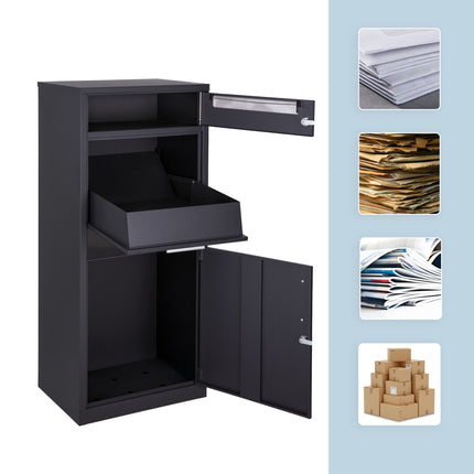 Freestanding Parcel Letterbox with Lockable Compartments