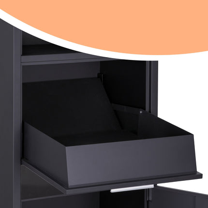 Freestanding Parcel Letterbox with Lockable Compartments