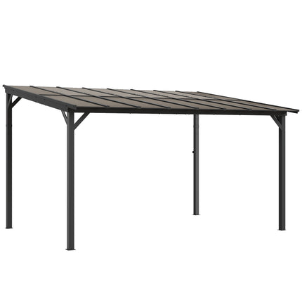 Freestanding Patio Cover, 3x4.3m, Polycarbonate Roof