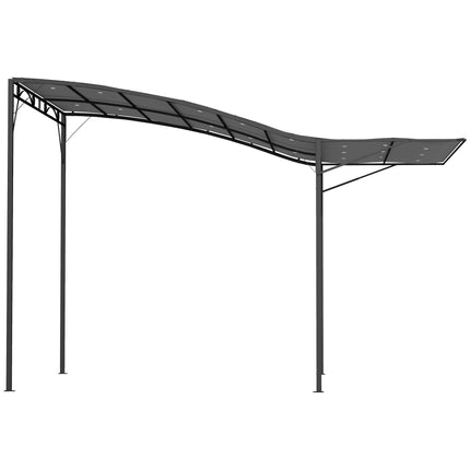 Freestanding Pergola with Retractable Canopy, Steel Frame