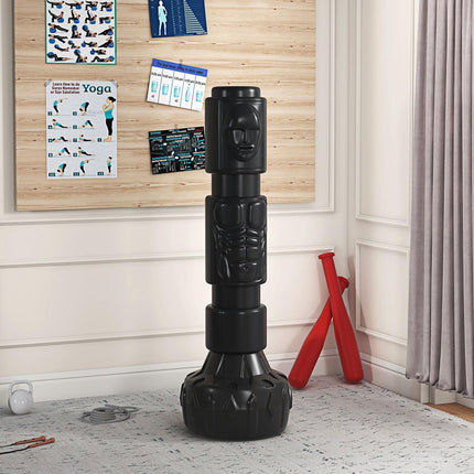 Adjustable stand alone punching bag with suction base