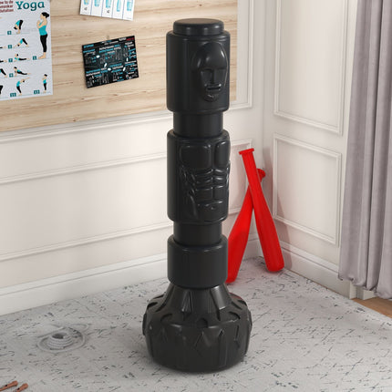 Adjustable stand alone punching bag with suction base