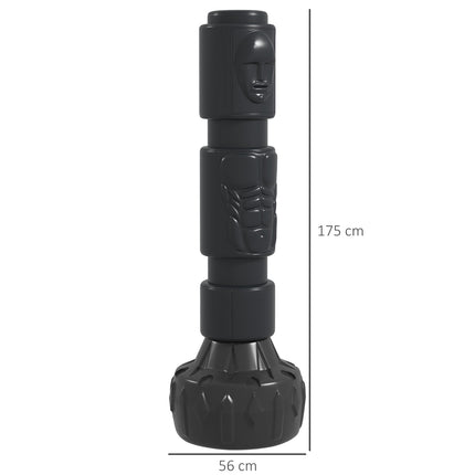 Adjustable stand alone punching bag with suction base