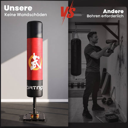 Freestanding Punching Bag with Suction Cups, 156 cm