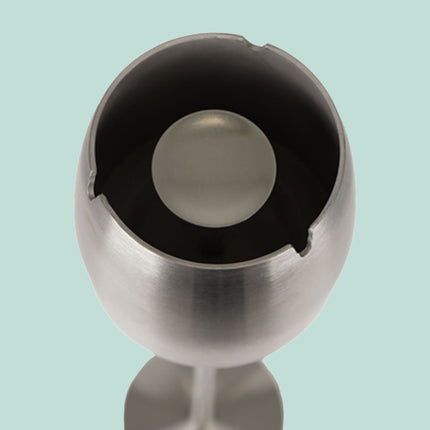 Freestanding Stainless Steel Ashtray, Adjustable Height