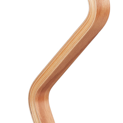 Freestanding Towel Rack, 2-Bar, Bent Wooden Frame