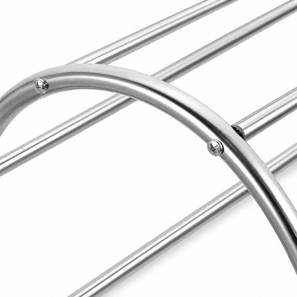 Freestanding Towel Rack, 6 Rails, Stainless Steel