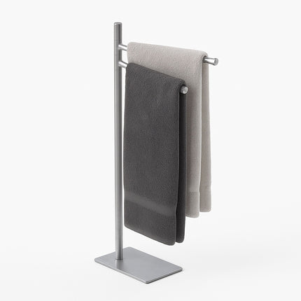 Freestanding Towel Rack, Stainless Steel, 2 Adjustable Arms
