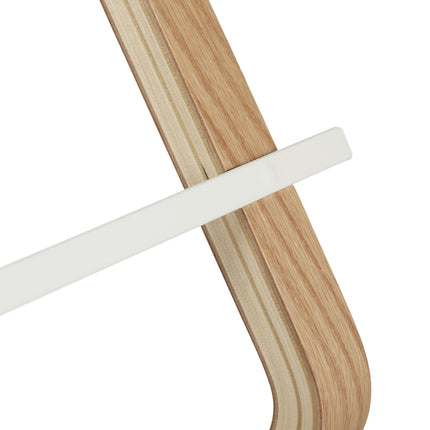 Freestanding Towel Stand with 2 Bars, Wood Frame