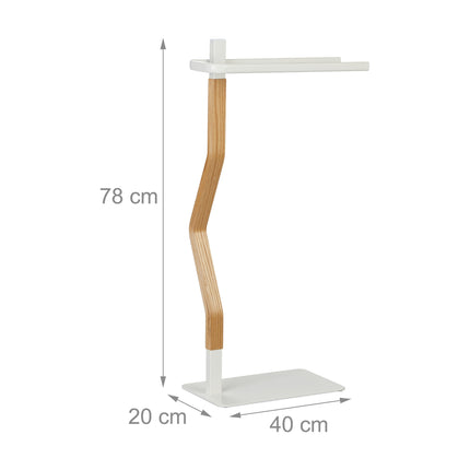 Freestanding heated towel rail