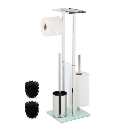 Freestanding toilet seat with shelf