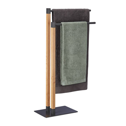 Freestanding towel rack