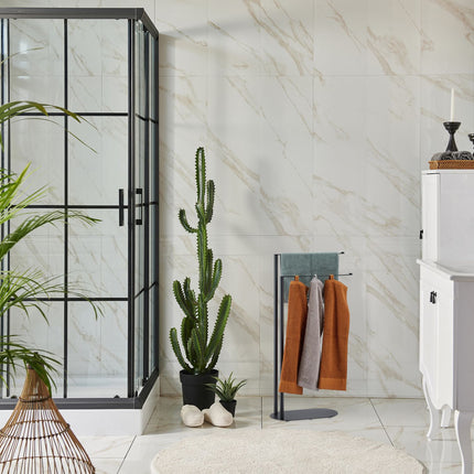Freestanding towel rail 2 bars