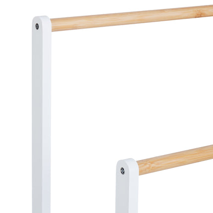 Freestanding towel rail white