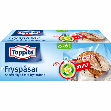 Freezer bags 6L 25pcs (Note 9pcs DFP)
