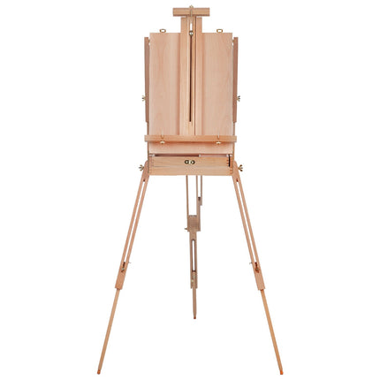 French Easel, Beechwood Foldable Sketchbox, Holds 34-Inch